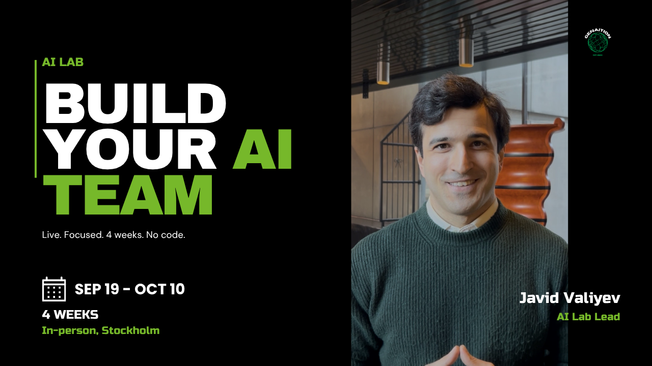 AI Lab, Build your AI Team