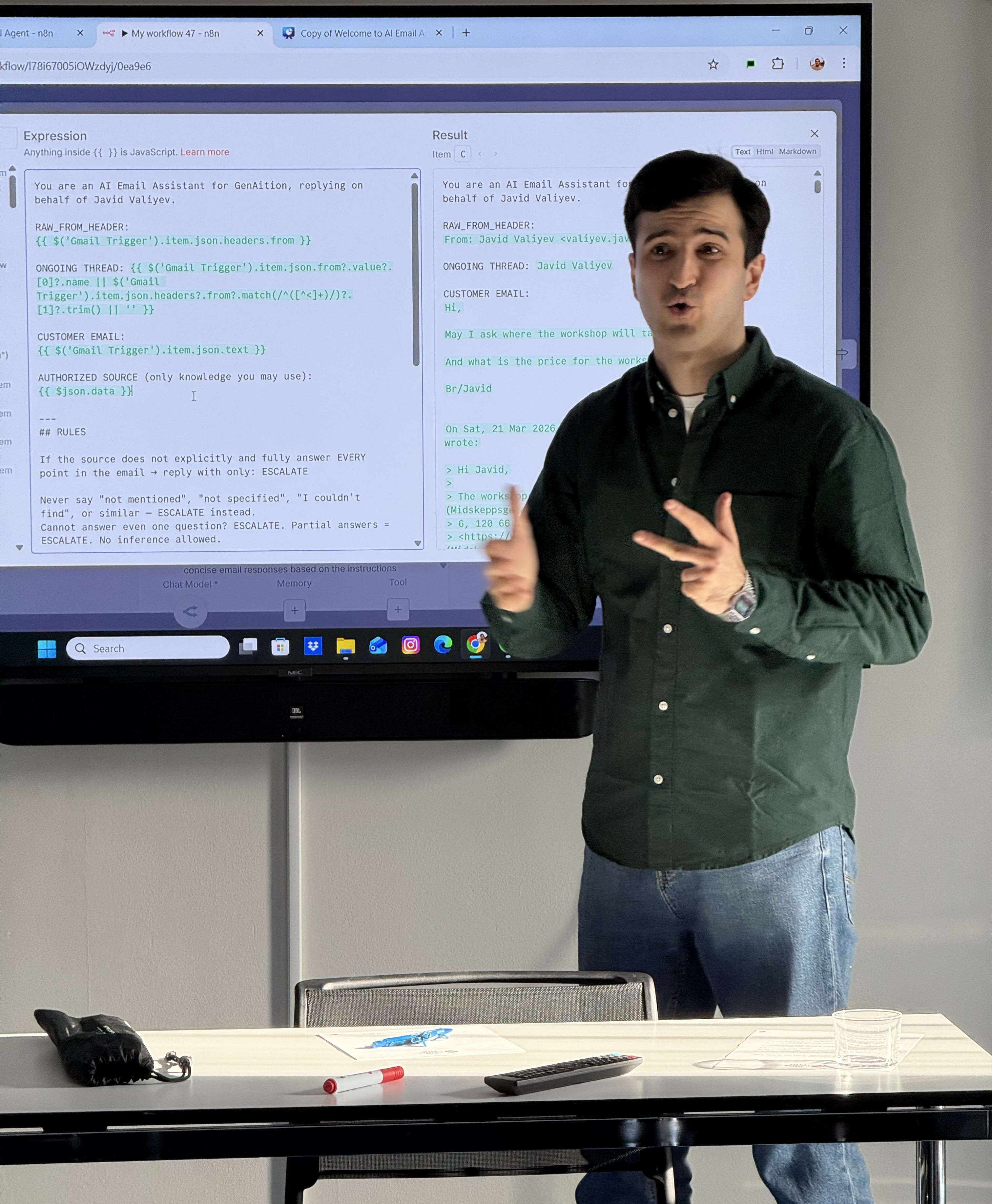 Genaition workshop — building session